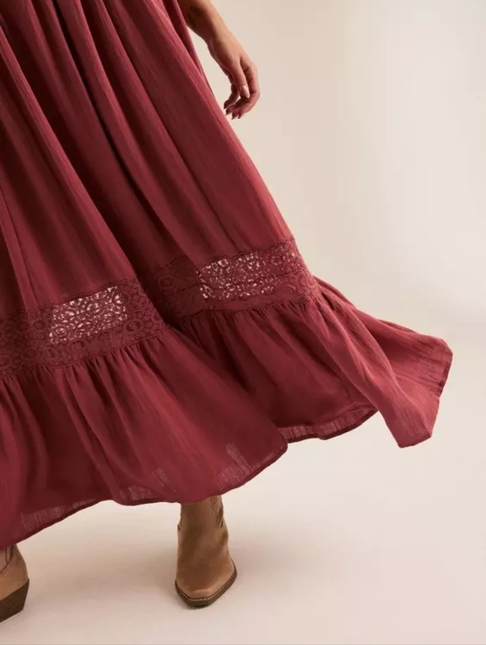 Torrid Festi Boho Tiered Maxi Dress Plus Size 2X Nwt - Picture 4 of 9